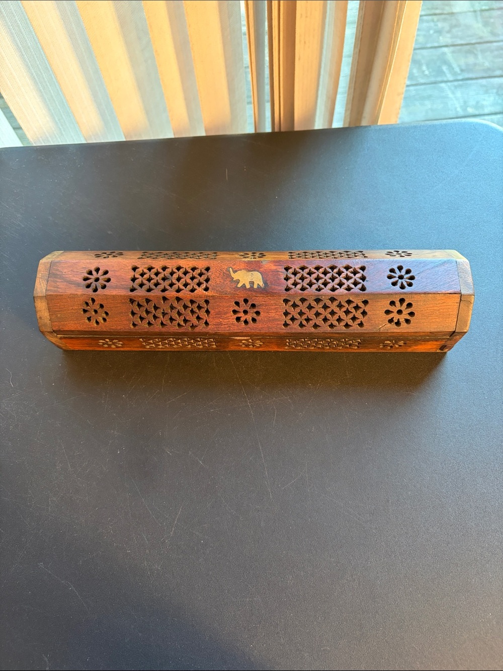 Handcrafted Wooden Incense Holder Box